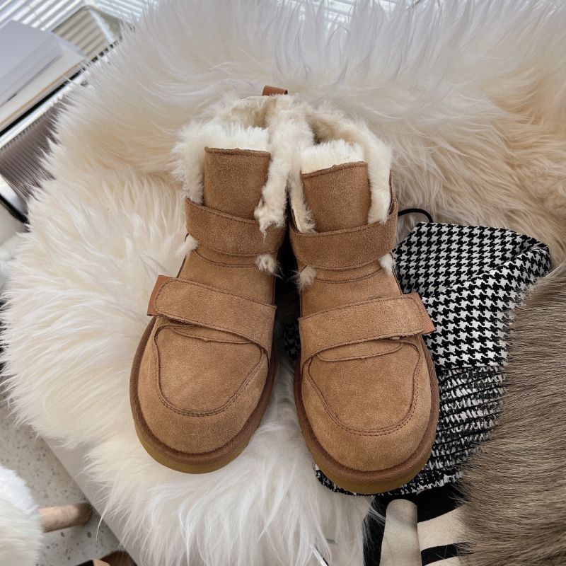 Tali Fesyen Klasik UGG Kasut Bikers Wanita Chestnut Suede