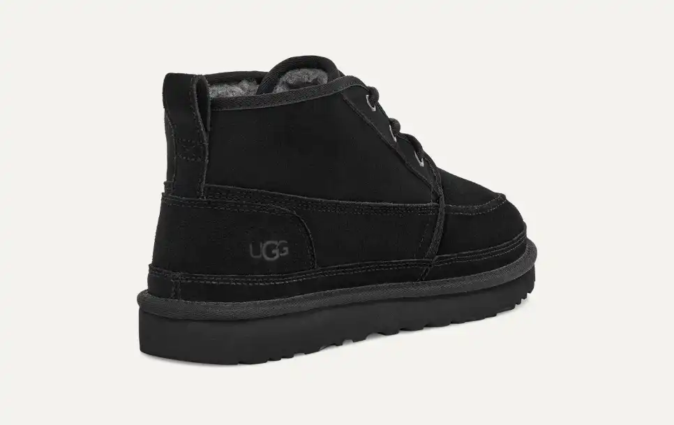 UGG Neumel Moc Classic 블랙 스웨이드 남성 스노우 부츠 1121645