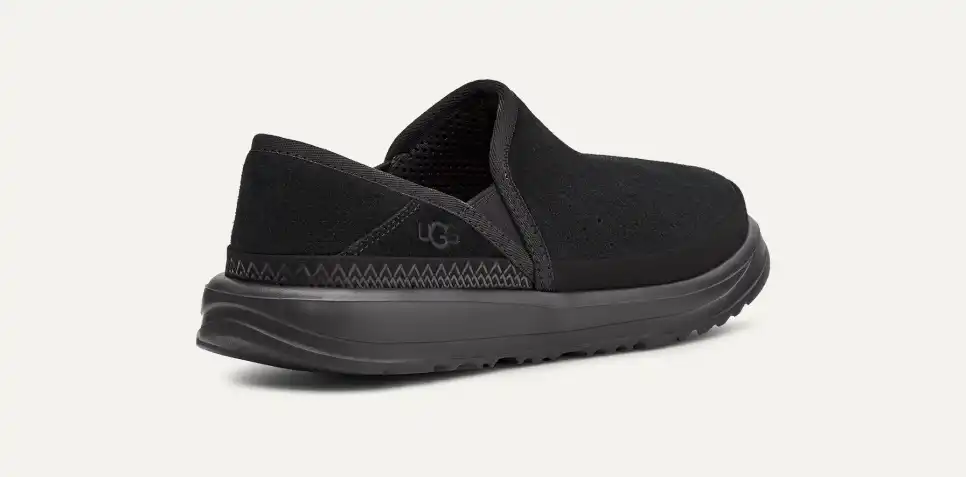 UGG Kick It Fashion Nero Suede Uomo Casual Flats 1118495