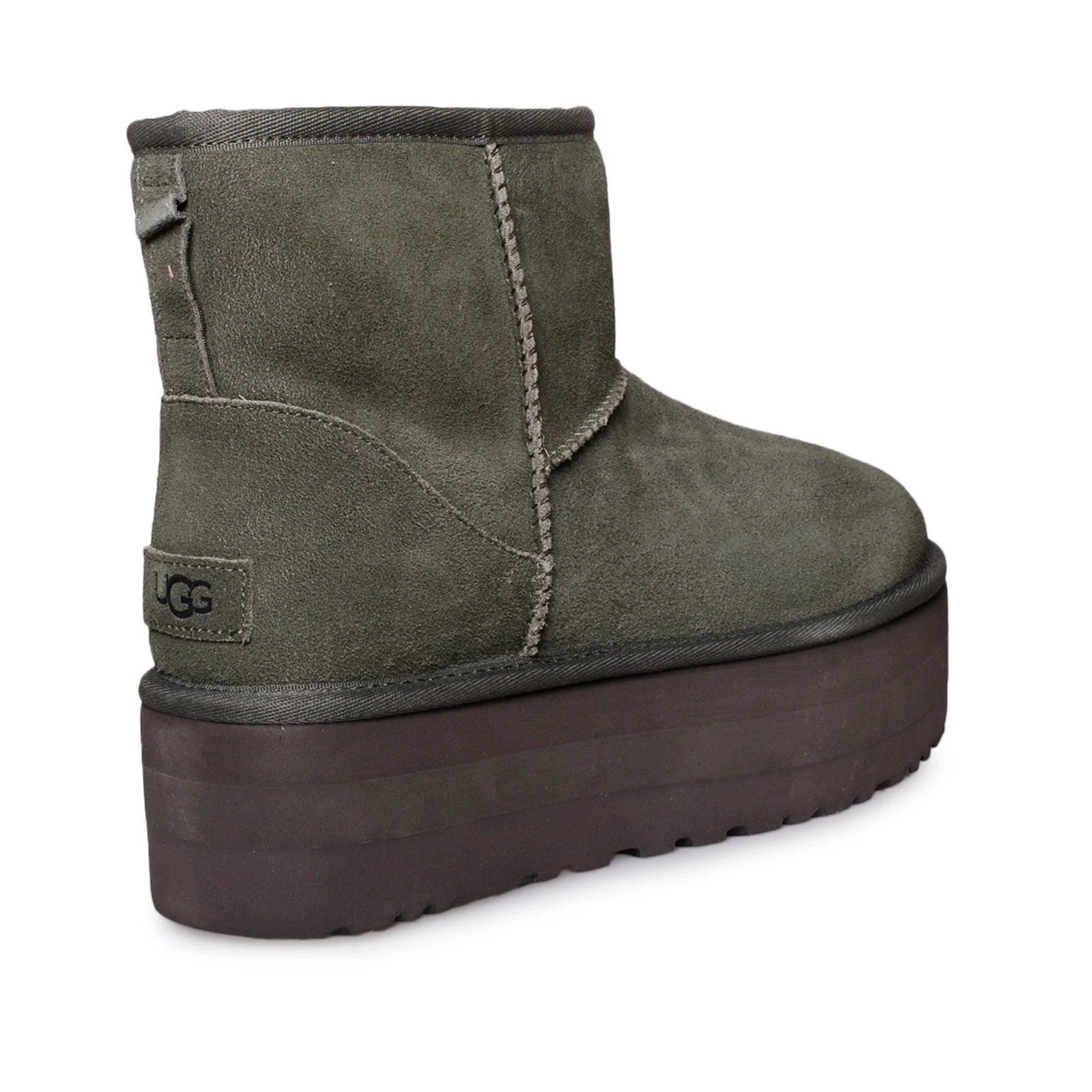 Botas de plataforma femininas UGG Classic Mini Forest Night Suede 1134991
