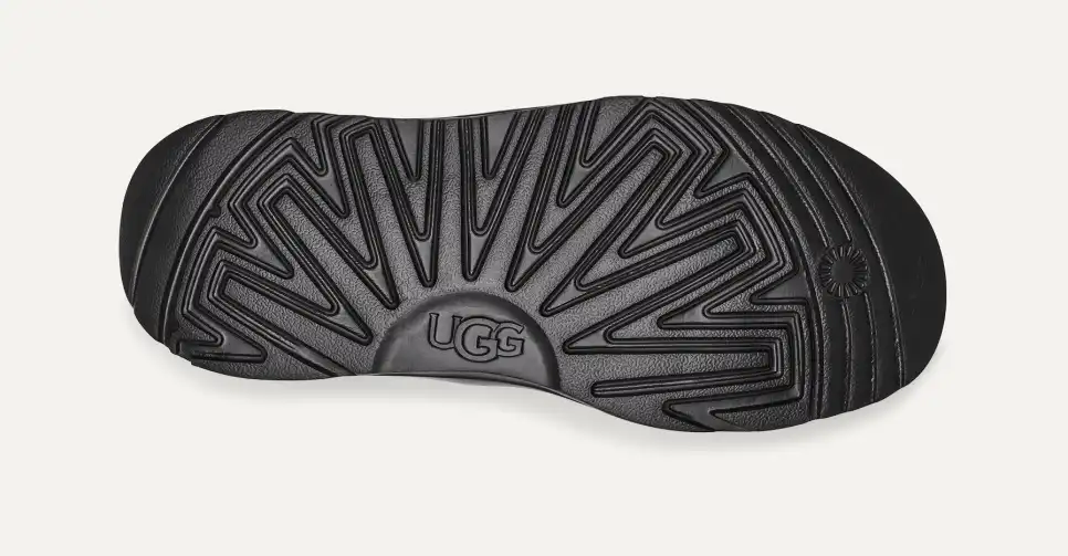 UGG Kick It Fashion Nero Suede Uomo Casual Flats 1118495