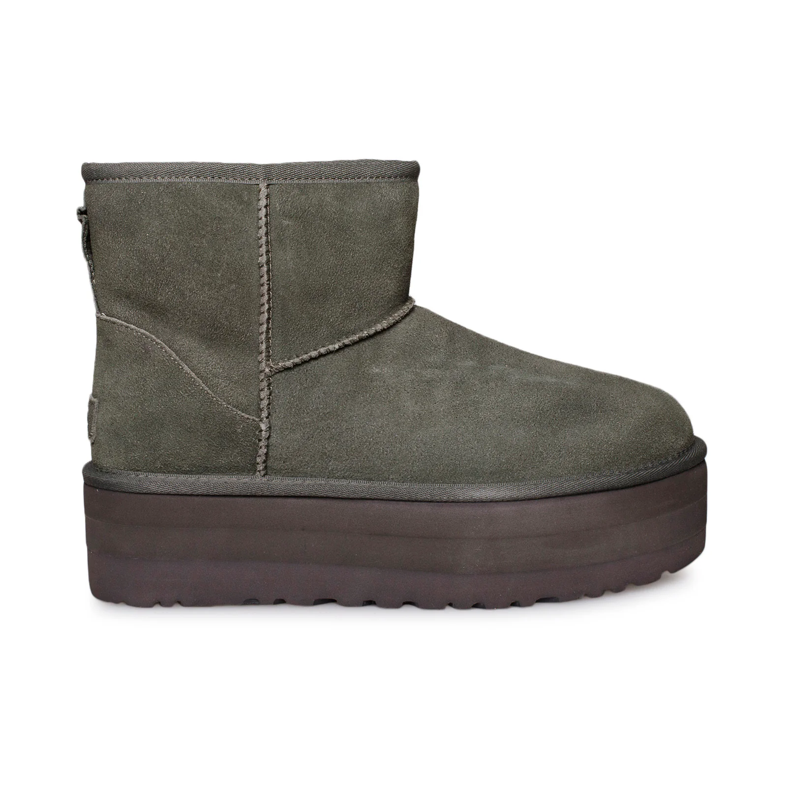 Botas de plataforma femininas UGG Classic Mini Forest Night Suede 1134991