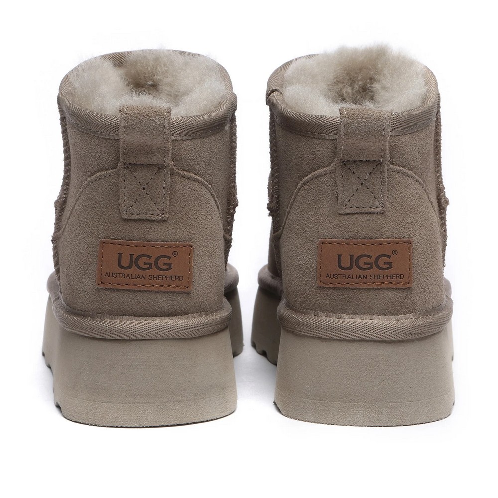 Botas de plataforma femininas UGG Classic Mini Antilope Suede 1134991(5854)