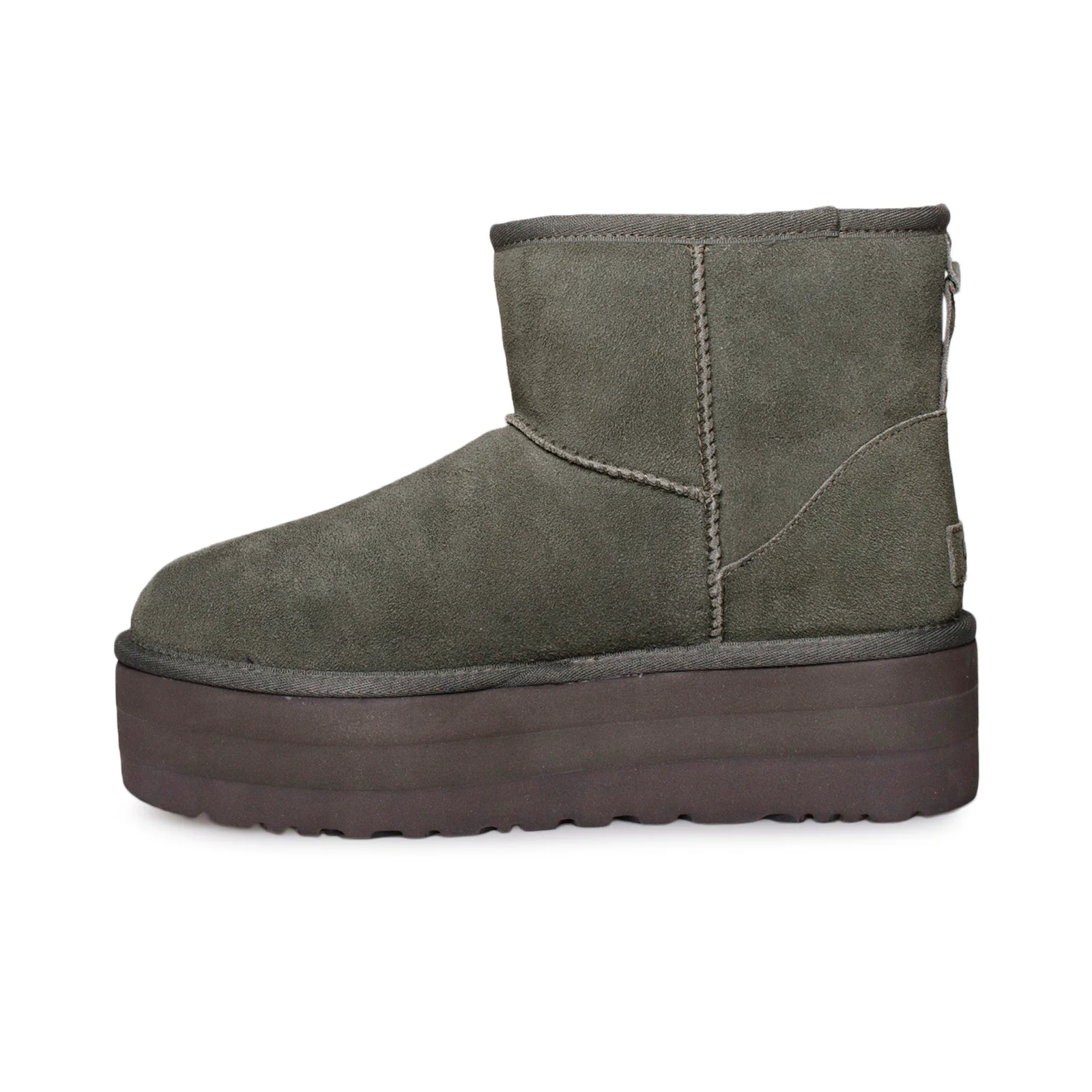 Botas de plataforma femininas UGG Classic Mini Forest Night Suede 1134991