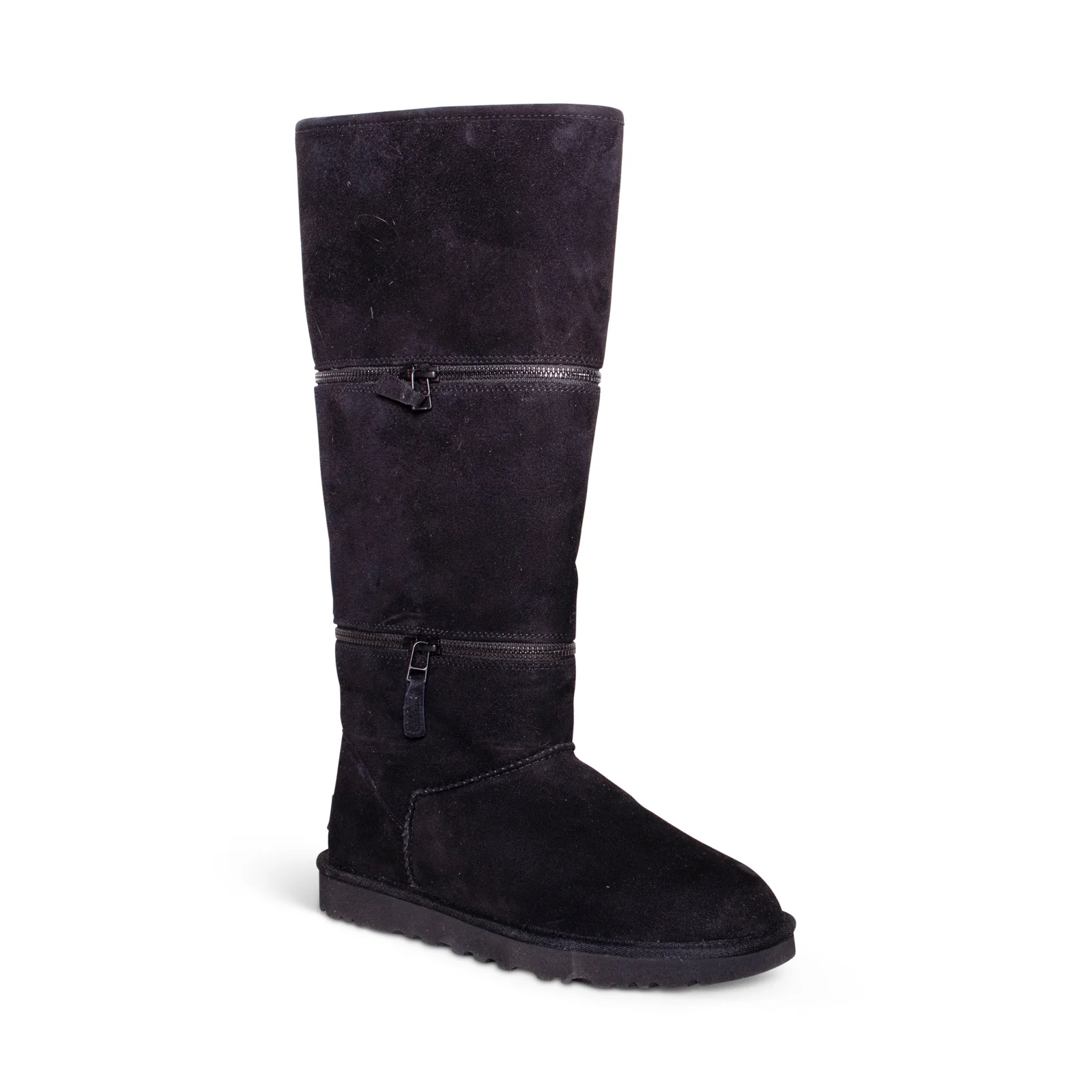 UGG Classic Ultra Tall Gorgeous Black Suede Women Over-The-Knee Boots 195719880644