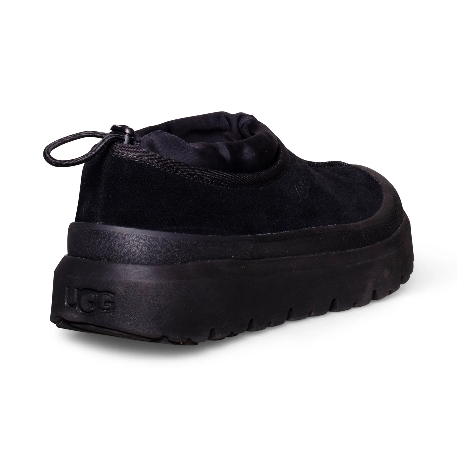Pantofole unisex in pelle scamosciata nera ibrida UGG Tasman Weather 1144096