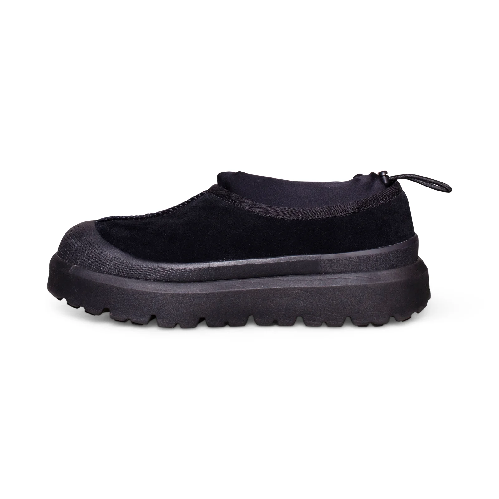 Pantofole unisex in pelle scamosciata nera ibrida UGG Tasman Weather 1144096