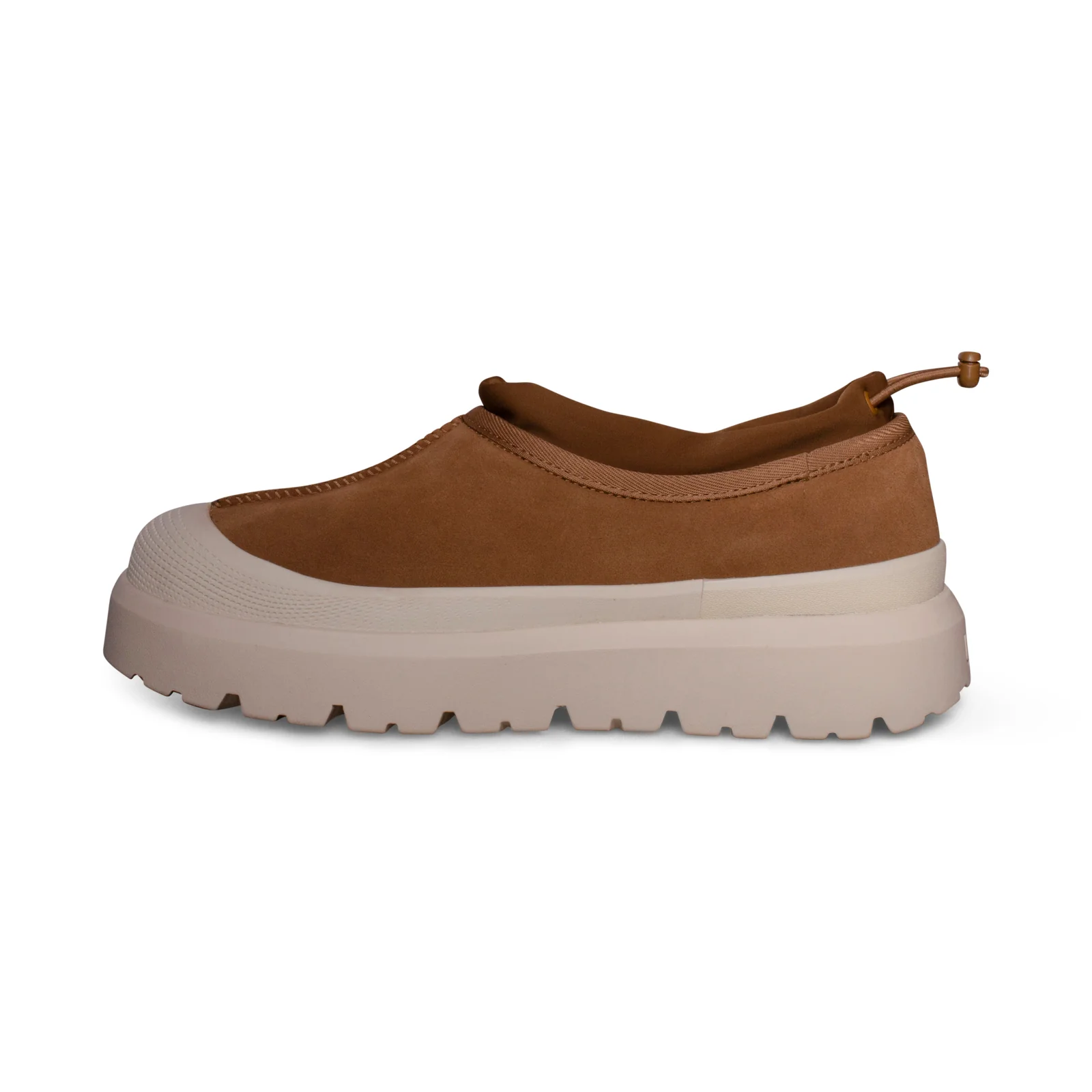 Chinelos UGG Tasman Weather Hybrid Castanho Branco Camurça Unissex 1144096