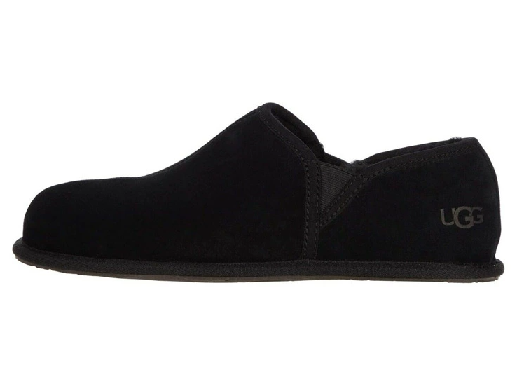 UGG Scuff Romeo II Leisure 블랙 스웨이드 남성 슬리퍼 1113630