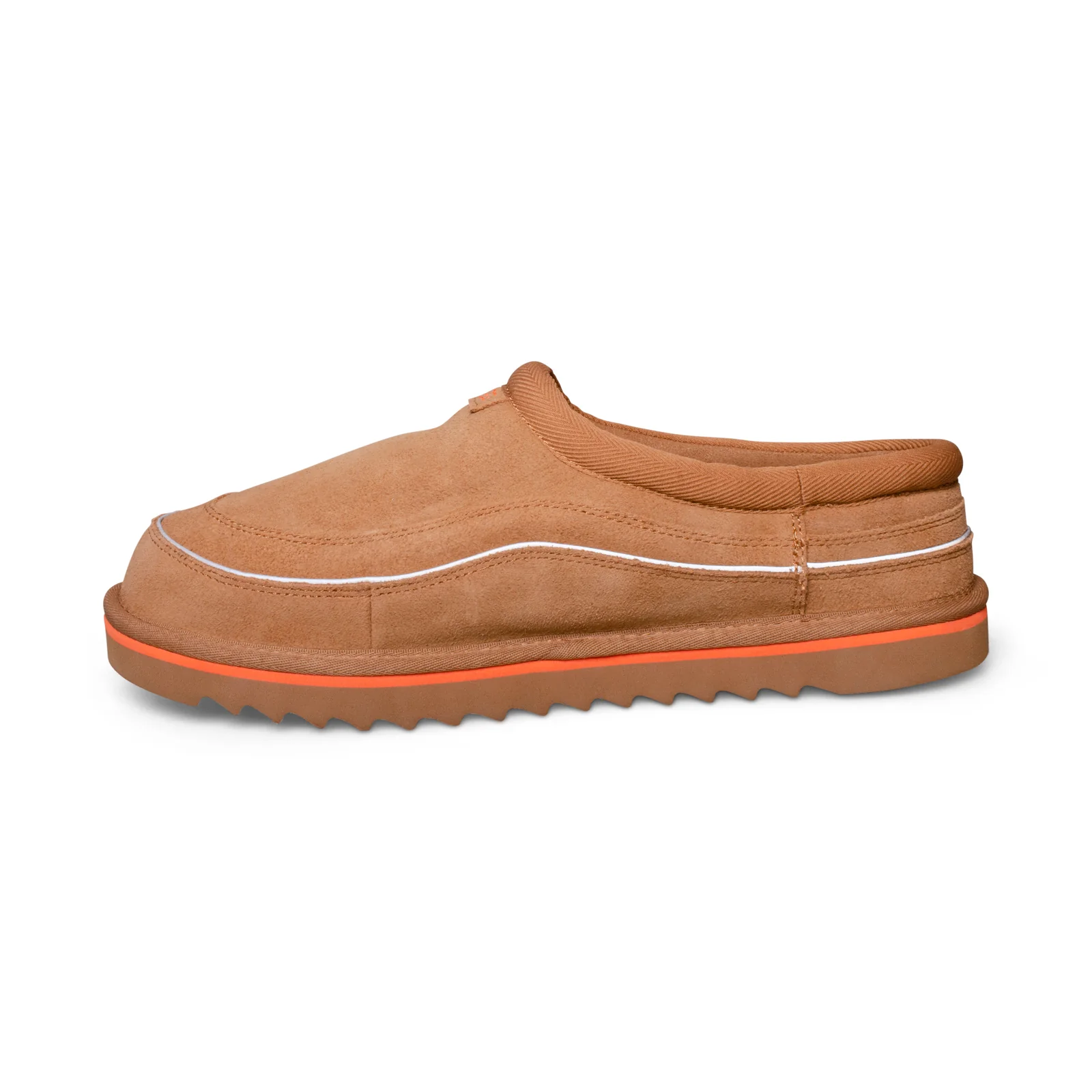 Pantofole mocassino da uomo UGG Tasman Cali Wave Fashion in pelle scamosciata color castagna 1136700
