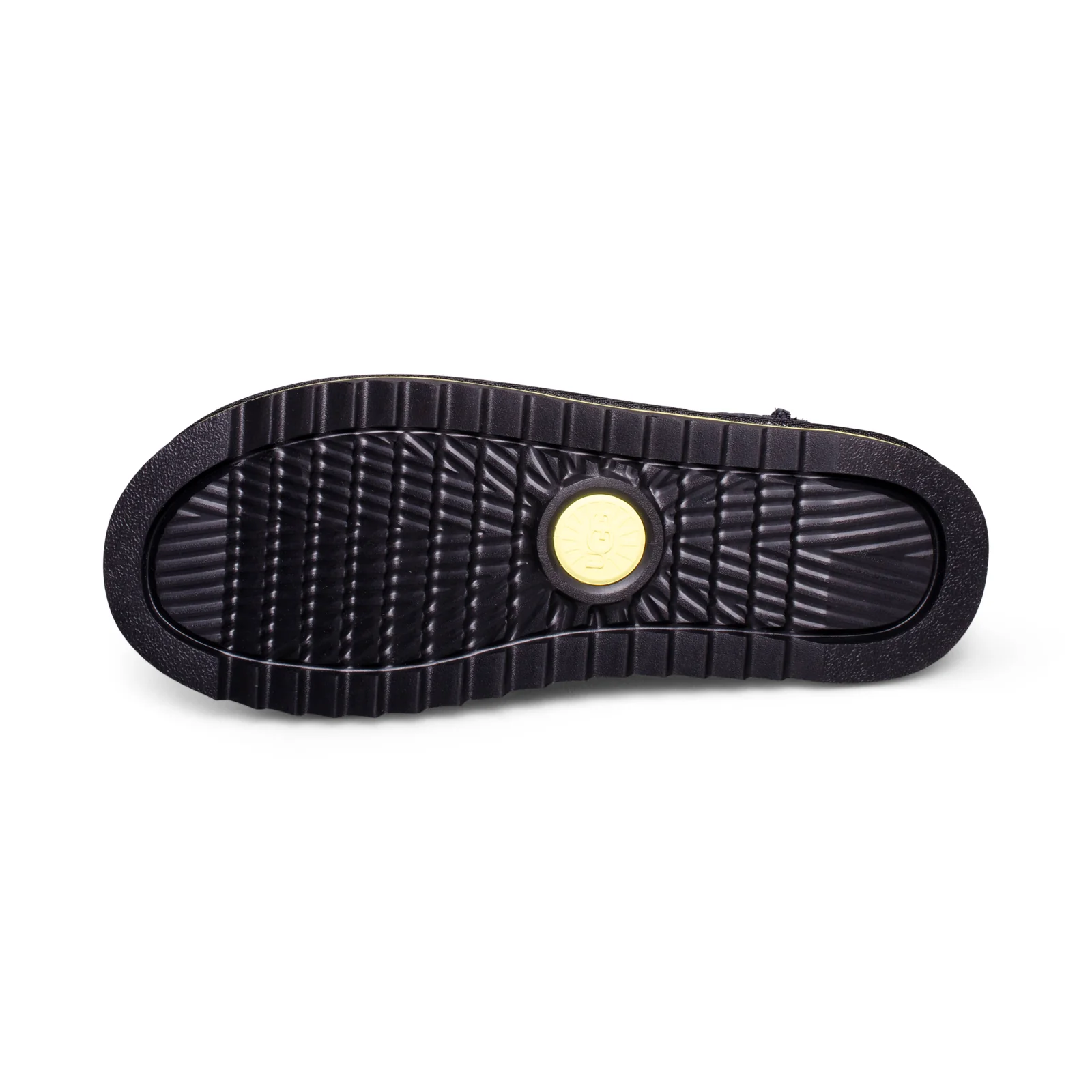 UGG Tasman Cali Wave Fashion Black Suede Men Moccasin Slippers 1136700