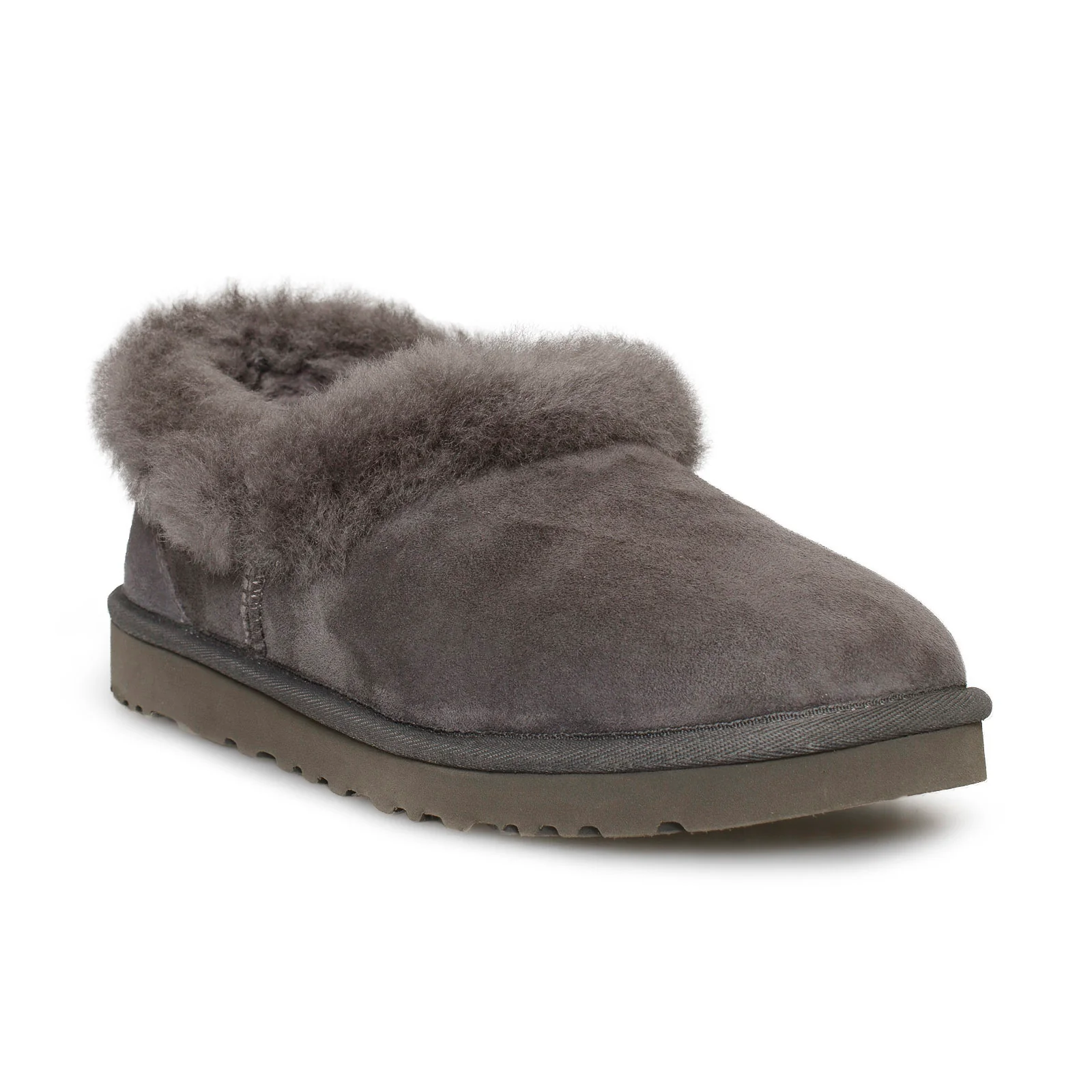 UGG Nita Slim Grey Suede Women Moccasin Slippers 1119002