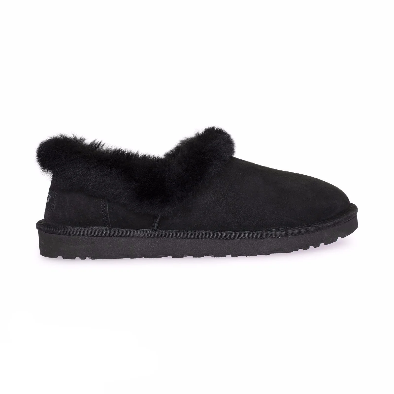 UGG Nita Slim Black Suede Women Moccasin Slippers 1119002