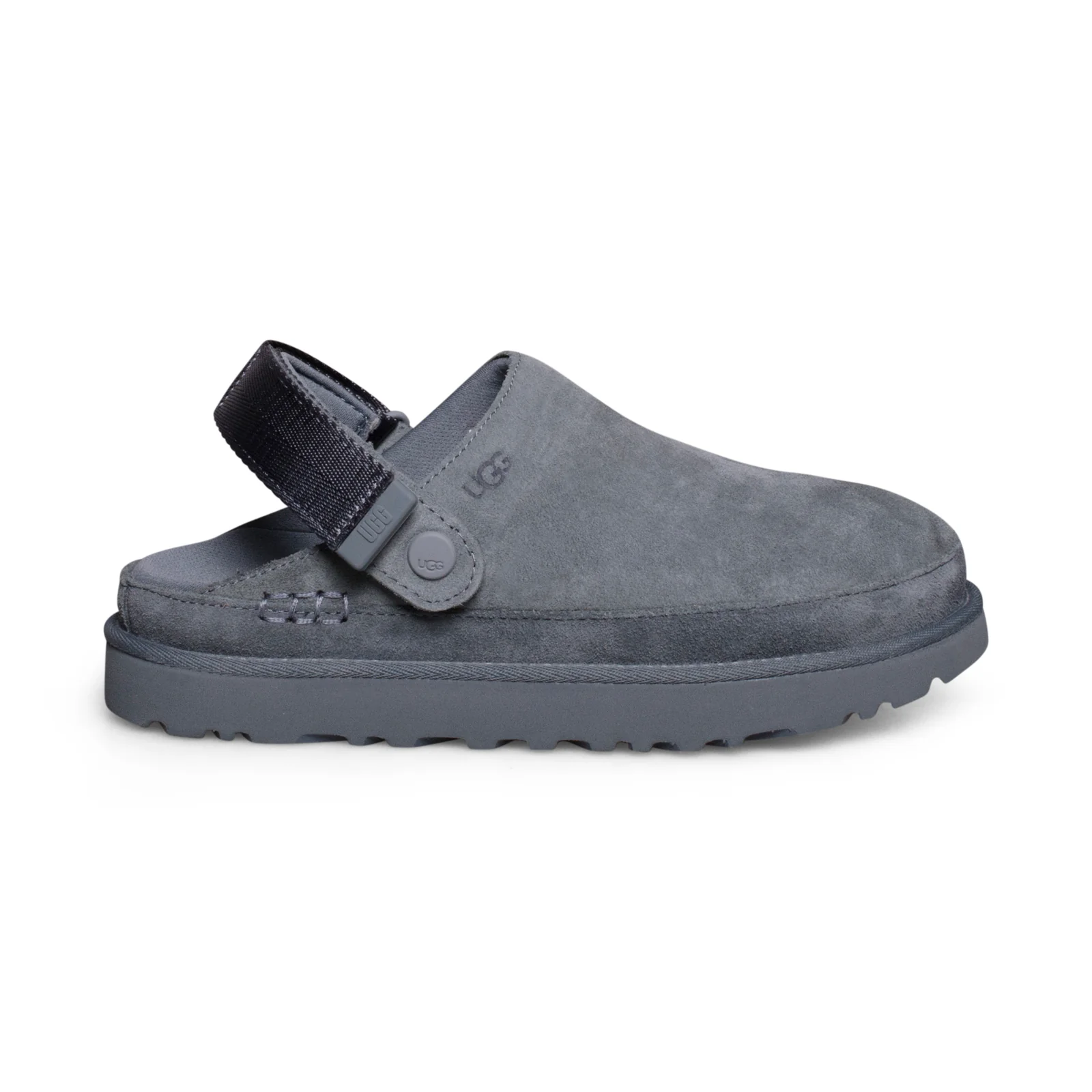 UGG Goldenstar Fashion Grey Suede Women Clog Slippers 1138252