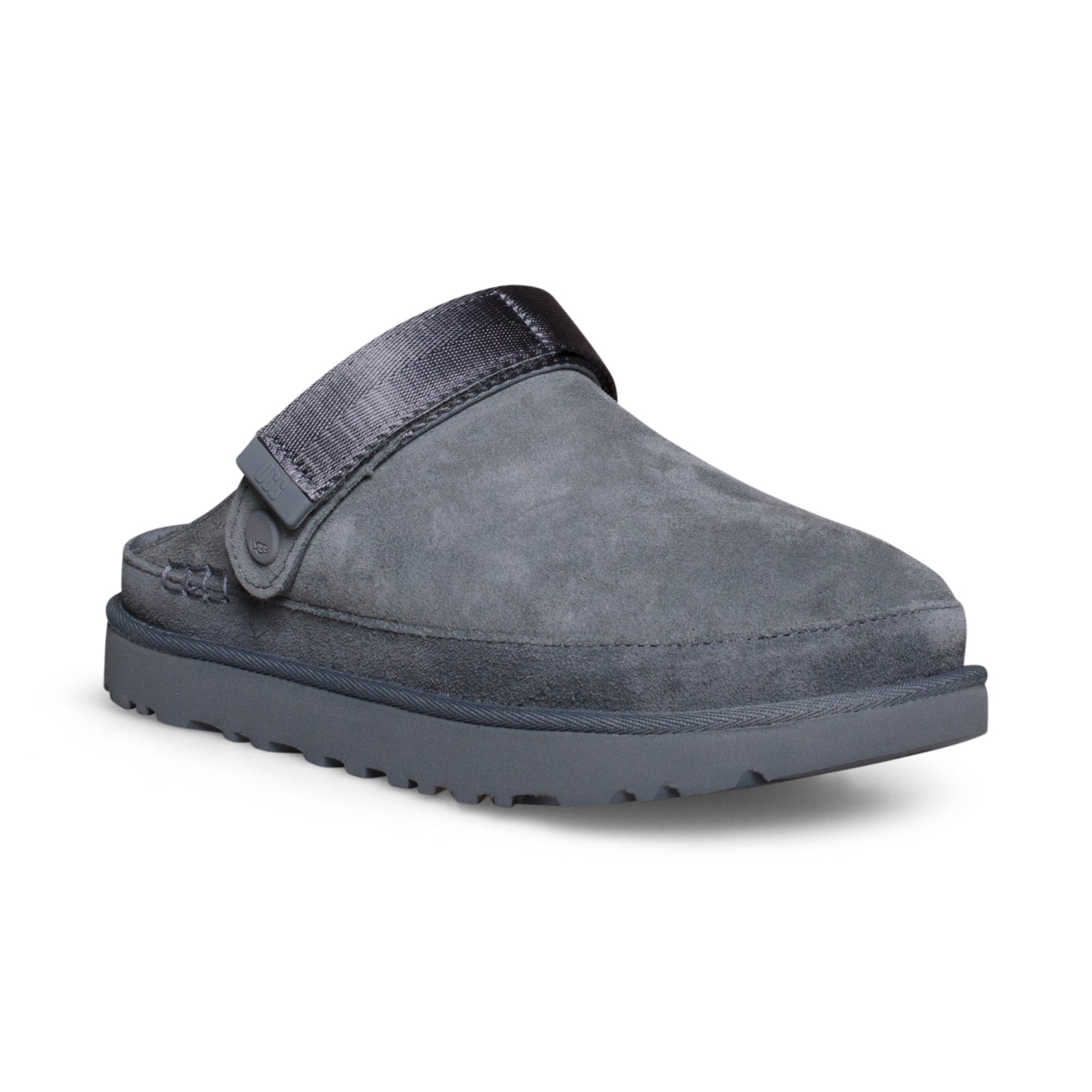 UGG Goldenstar Fashion Grey Suede Women Clog Slippers 1138252