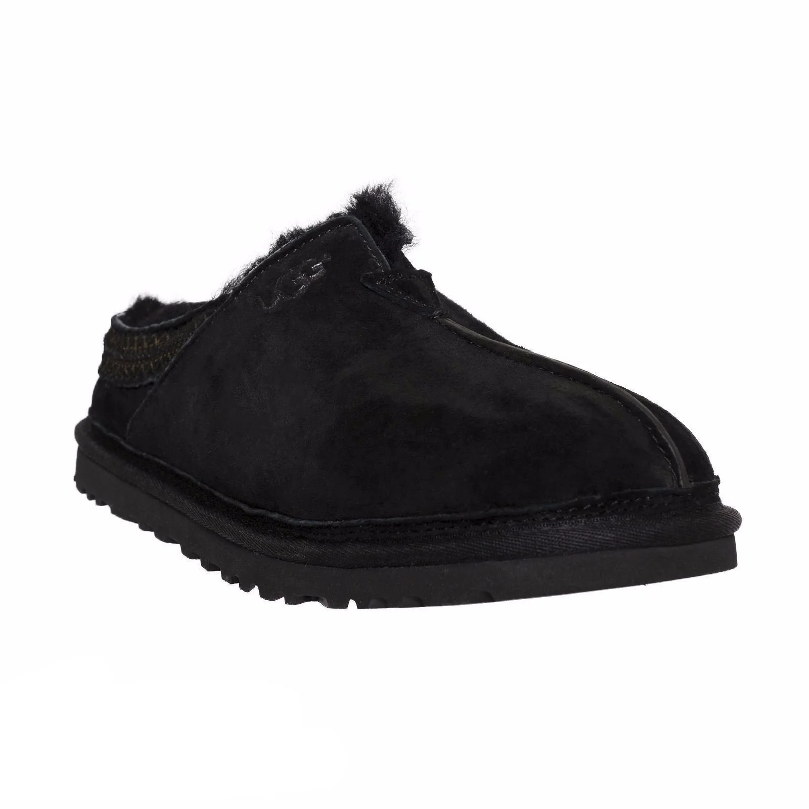 UGG Neuman Casual Black Suede Men Moccasin Slippers 1113631