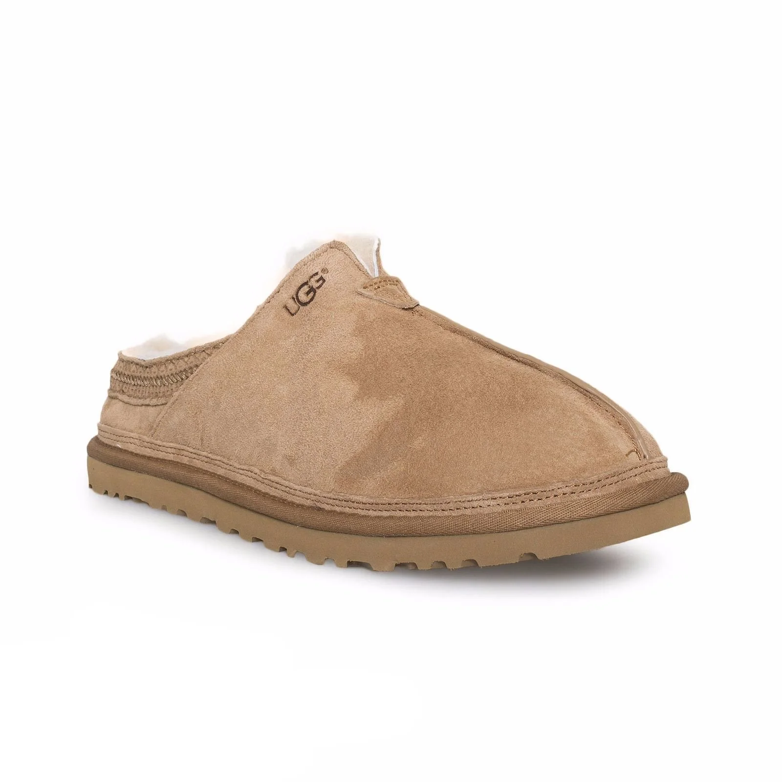 UGG Neuman Casual Chestnut Suede Men Moccasin Slippers 1113631