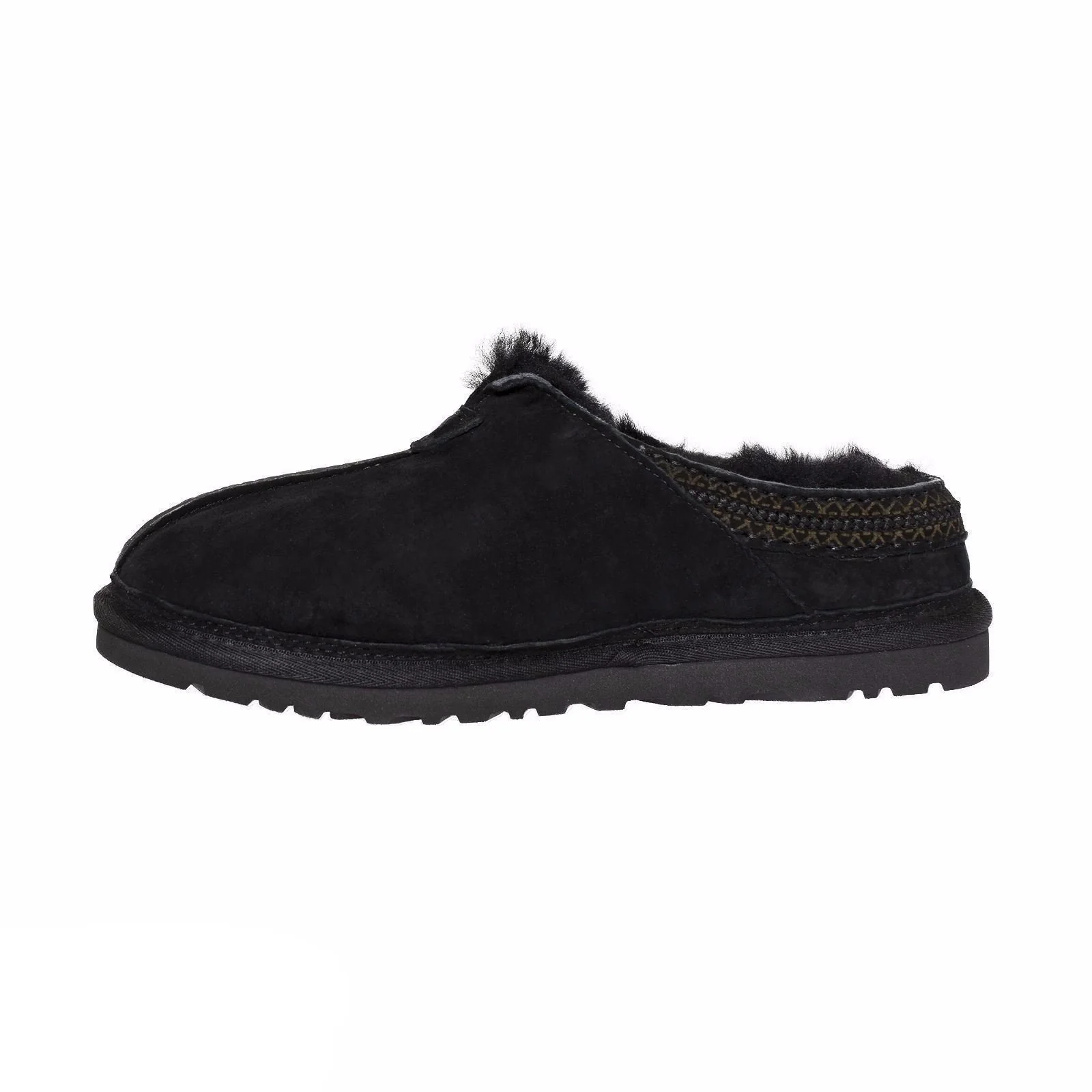 UGG Neuman Casual Black Suede Men Moccasin Slippers 1113631