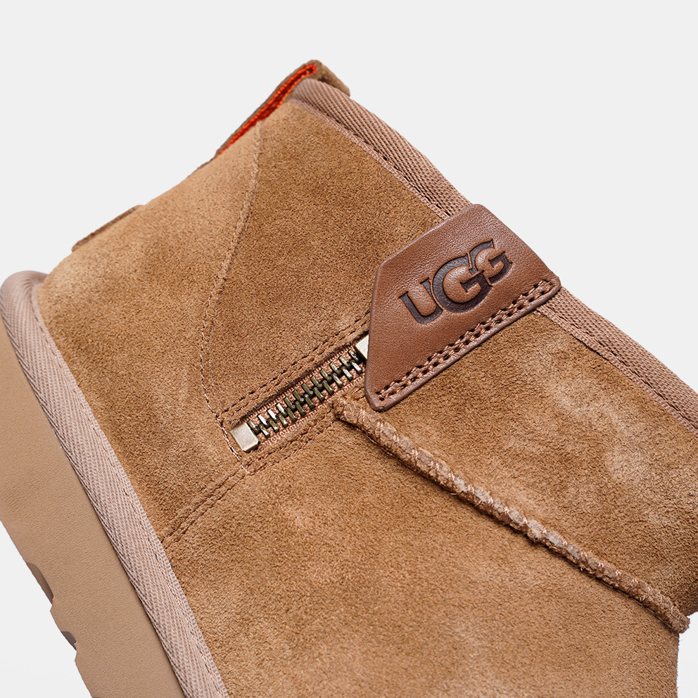 Giày bốt đi tuyết UGG Classic Ultra Mini Zip Chestnut Suede dành cho nam 196565654953