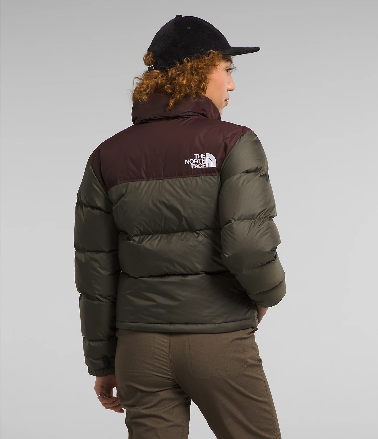 The North Face 1996 Retro Nuptse Hot Taupe Green Goose Down Women Down Jacket Nf0a3xeo