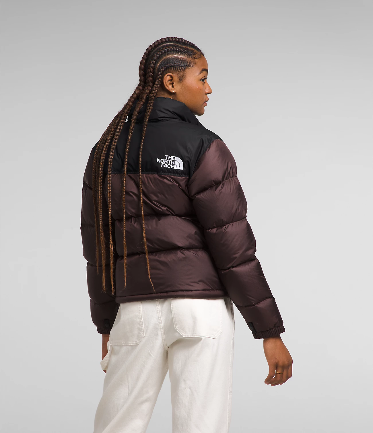 The North Face 1996 Retro Nuptse Hot Brown Goose Down Casaco Feminino Down Nf0a3xeo