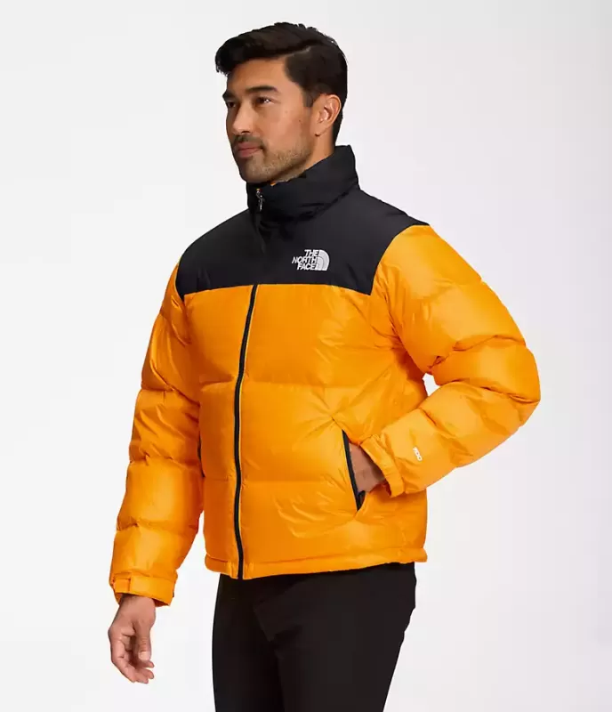 The North Face 1996 Retro Nuptse Hot Cone Orange Goose Down Men Down Jacket Nf0a3c8d
