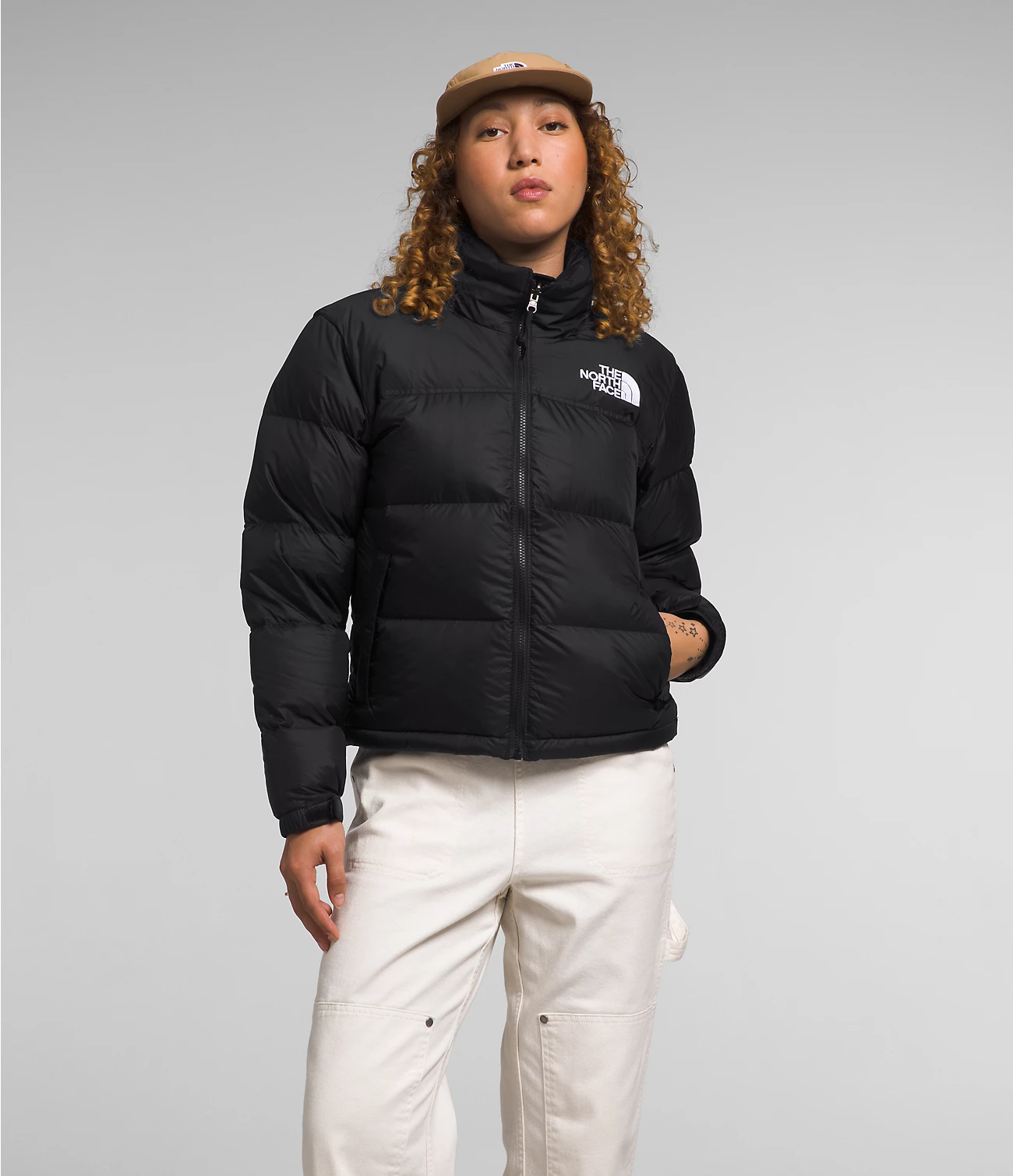 The North Face 1996 Retro Nuptse Hot Black Goose Down Women Down Jacket Nf0a3xeo