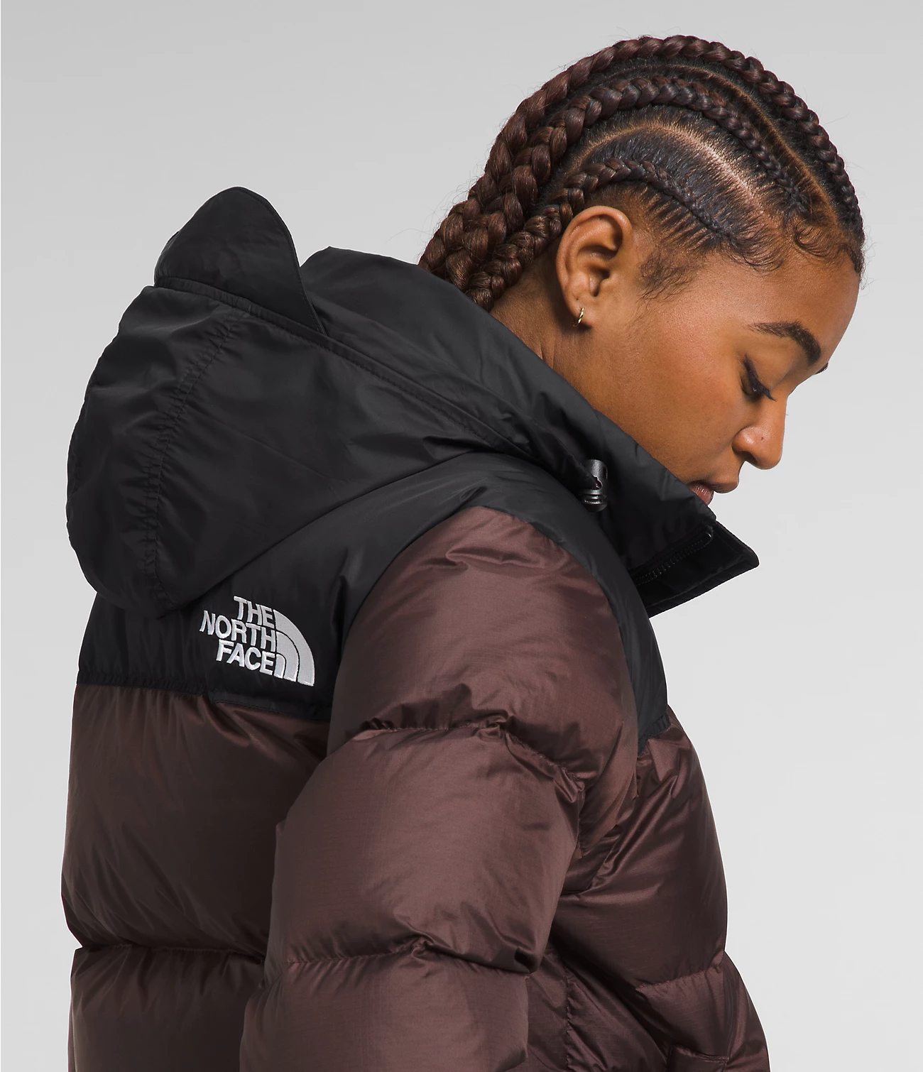 The North Face 1996 Retro Nuptse Hot Brown Goose Down Casaco Feminino Down Nf0a3xeo