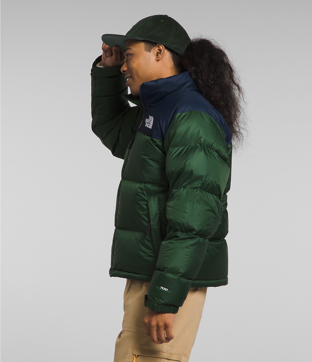 The North Face 1996 Retro Nuptse Hot Green Goose Down Casaco de penas para homem Nf0a3c8d