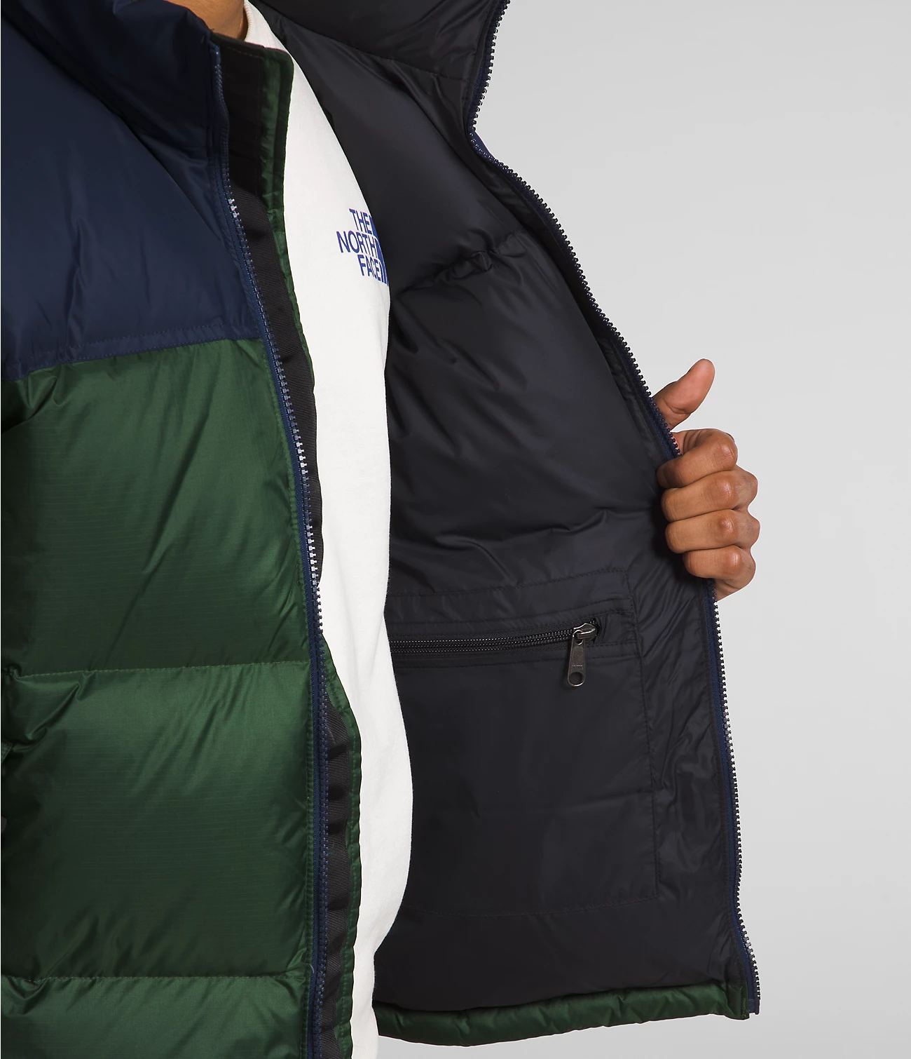 The North Face 1996 Retro Nuptse Hot Green Goose Down Casaco de penas para homem Nf0a3c8d