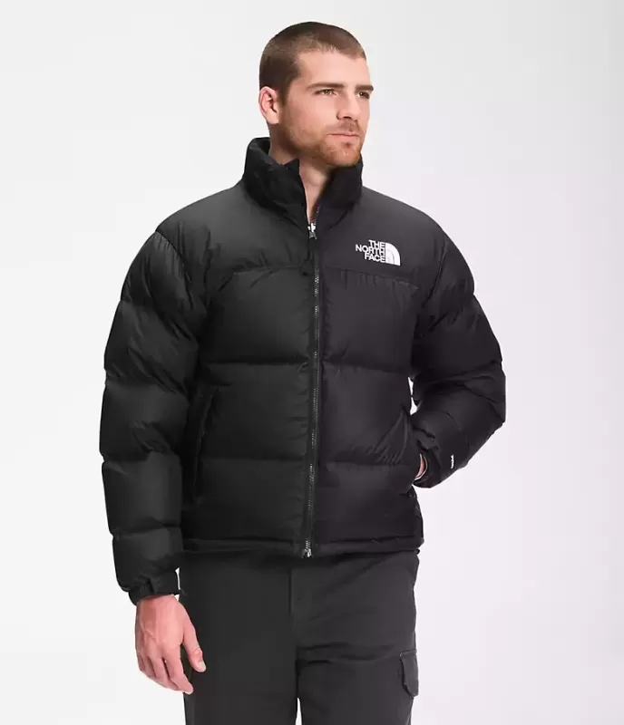 The North Face 1996 Retro Nuptse Hot Preto Goose Down Homens Down Jacket Nf0a3c8d