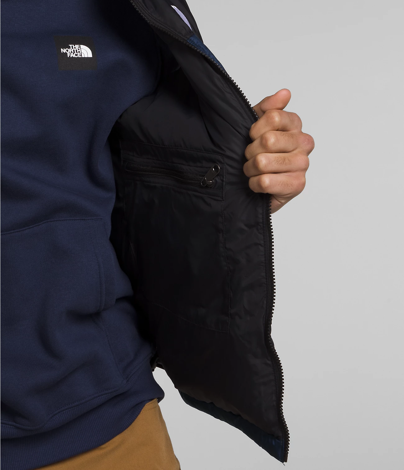 The North Face 1996 Retro Nuptse Navy Blue Goose Down Colete Masculino Down Nf0a3jqq