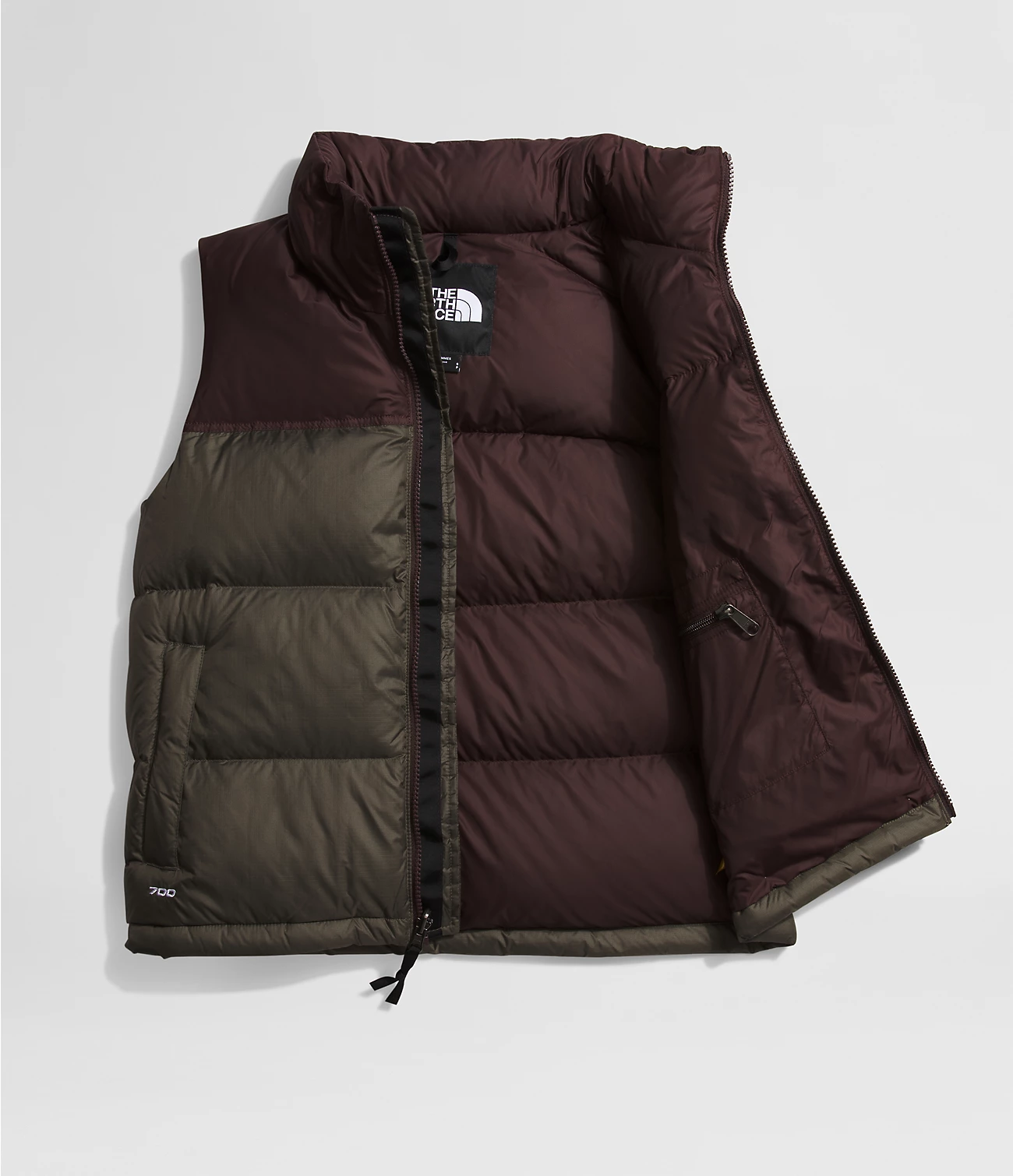The North Face 1996 Retro Nuptse Hot Green Brown Goose Down Women Down Vest Nf0a3xep