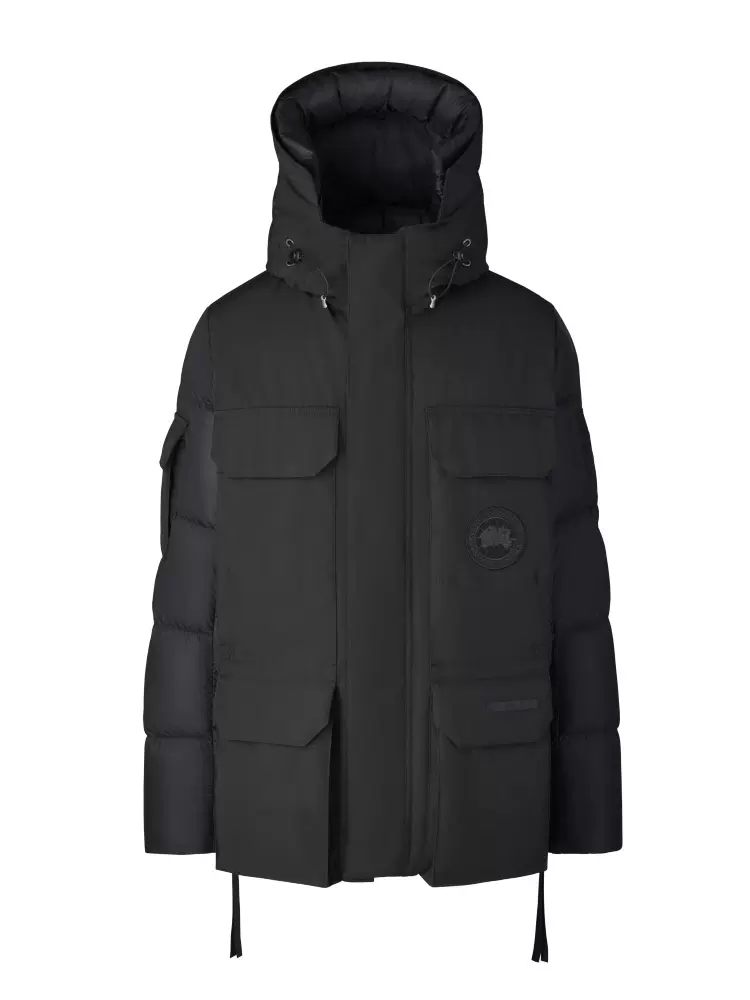 Canada Goose Expedition Hot Hooded Black Duck Down Men Parka 2058MB