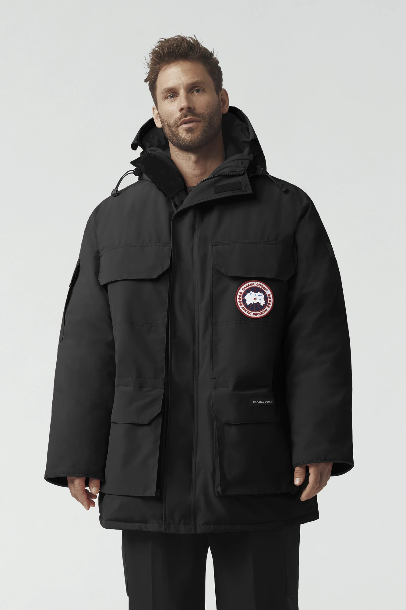Canada Goose Expedition Classic Hooded Black Duck Down Men Parka 4660M-B1