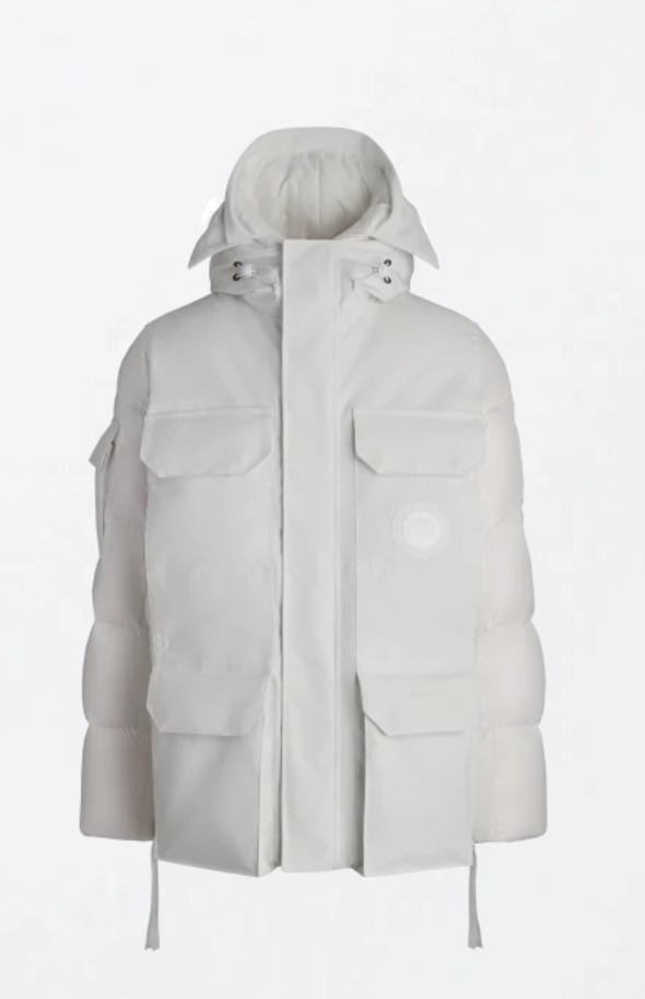 Canada Goose Expedition Hot Hooded Beige Duck Down Men Parka 4660MRF1