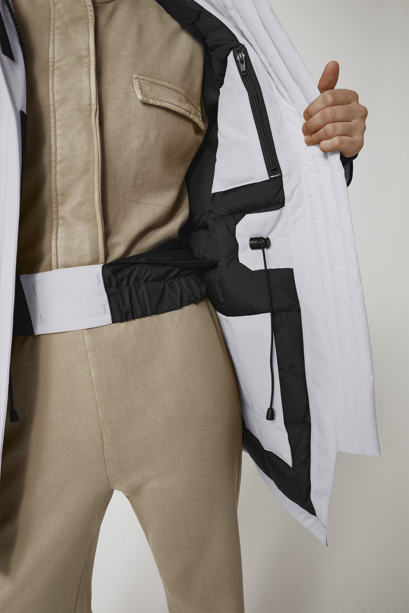 Canada Goose Expedition Hot Hooded White Duck Down Women Parka 4660L