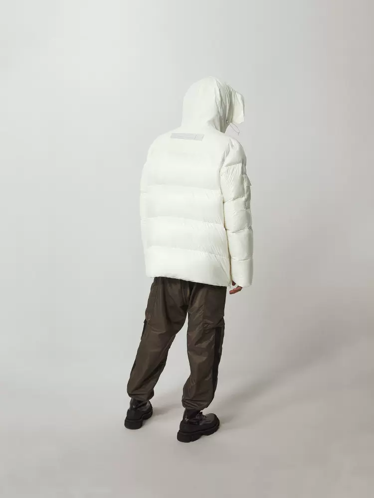 Canada Goose Expedition Hot Hooded Beige Duck Down Parka Lelaki 4660MRF1