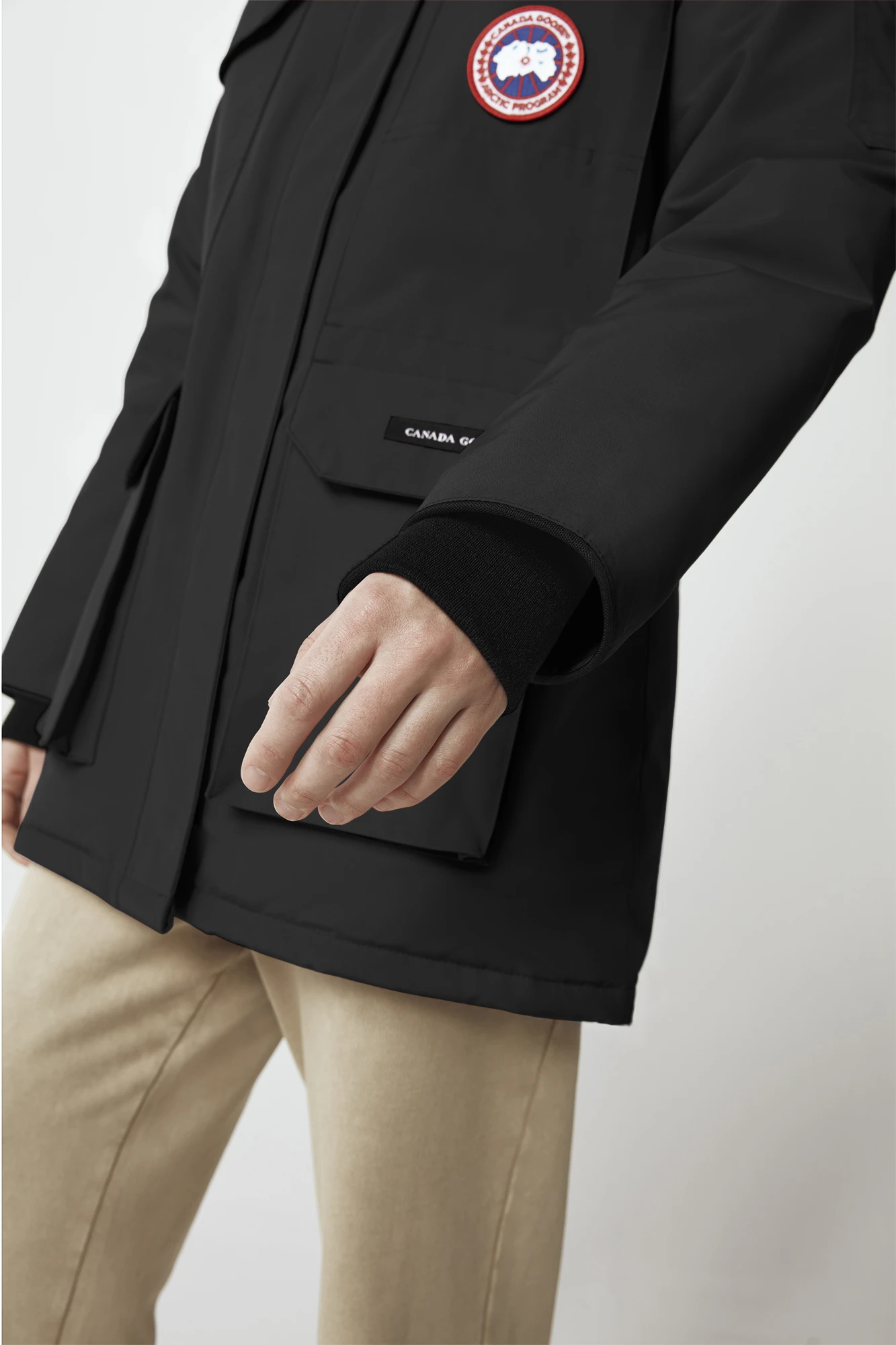 Kanada Goose Expedition Hot Hooded Black Duck Down Parka Wanita 4660L