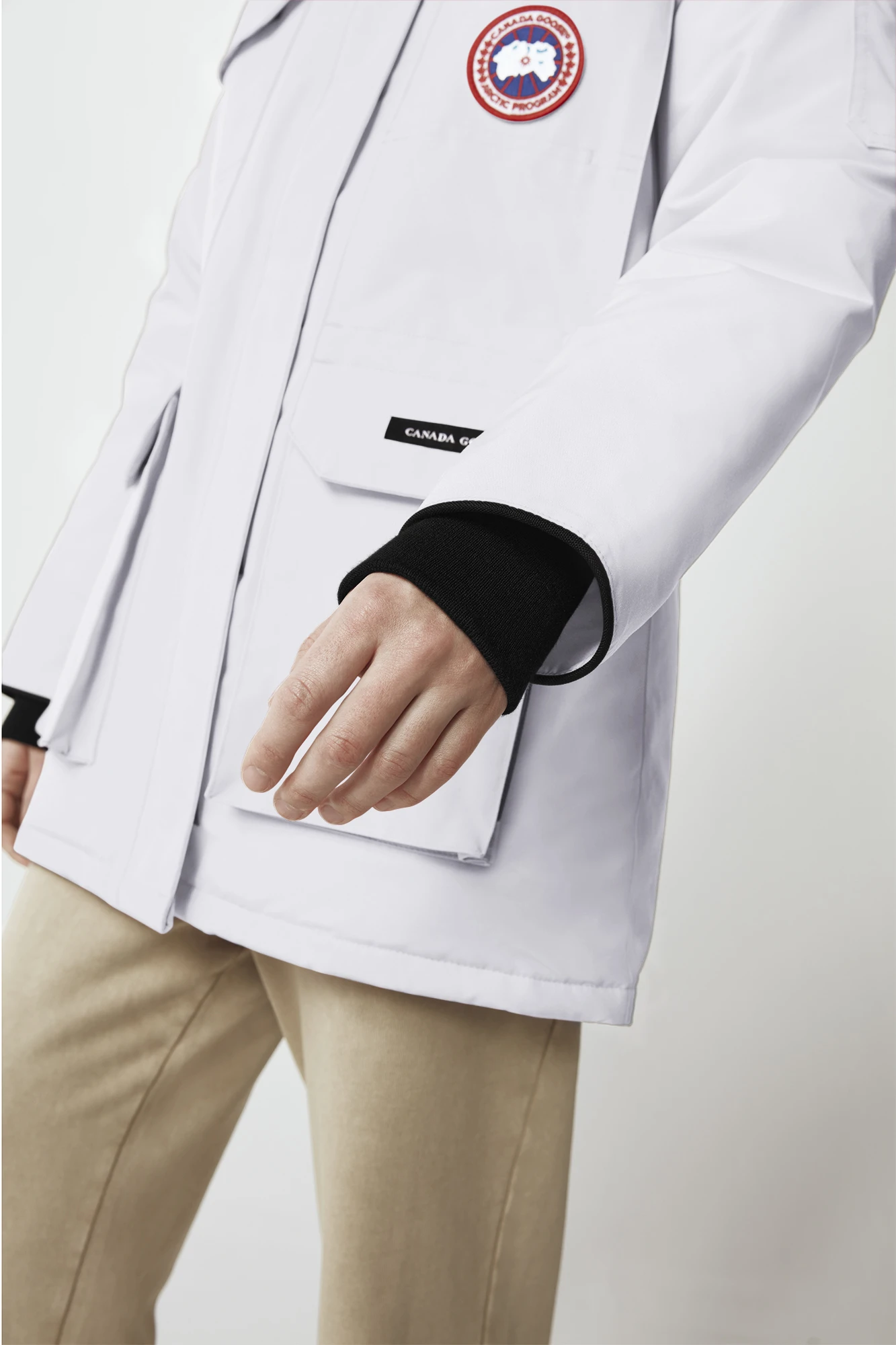 Canada Goose Expedition Hot Hooded White Duck Down Women Parka 4660L