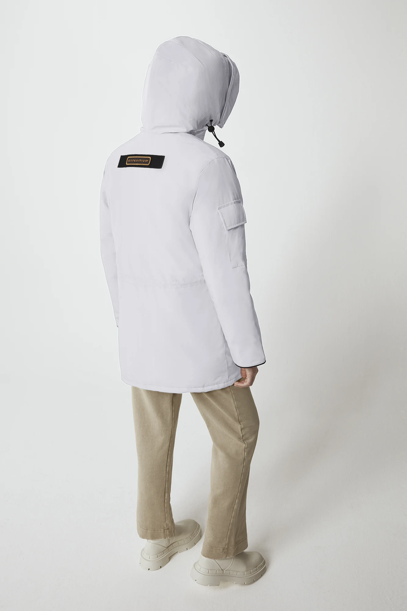 Canada Goose Expedition Hot Hooded White Duck Down Women Parka 4660L