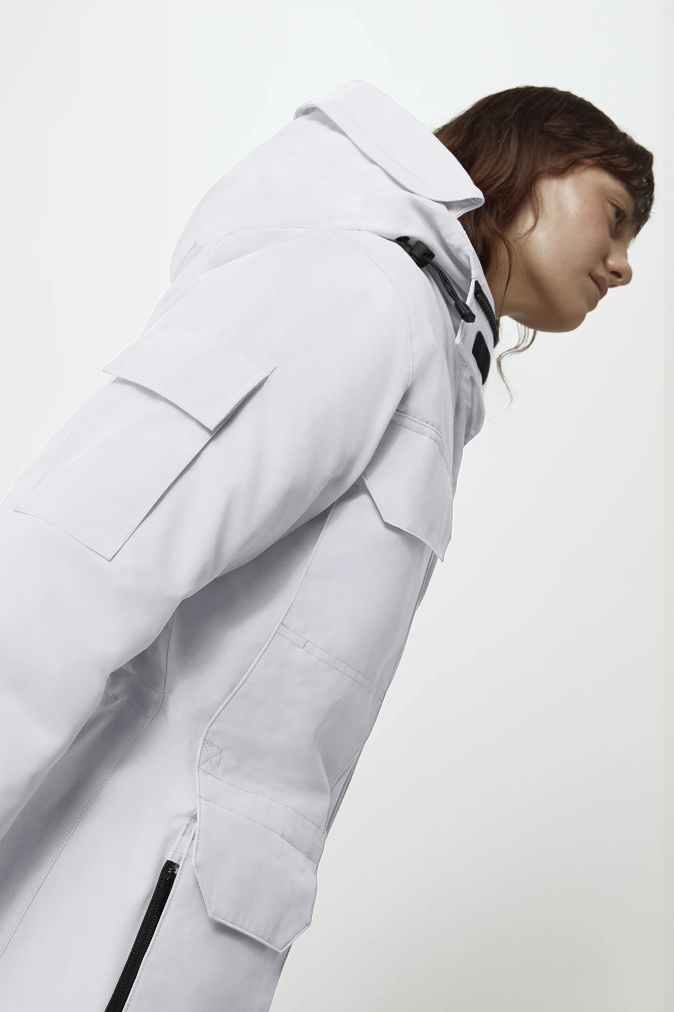 Canada Goose Expedition Hot Hooded White Duck Down Women Parka 4660L