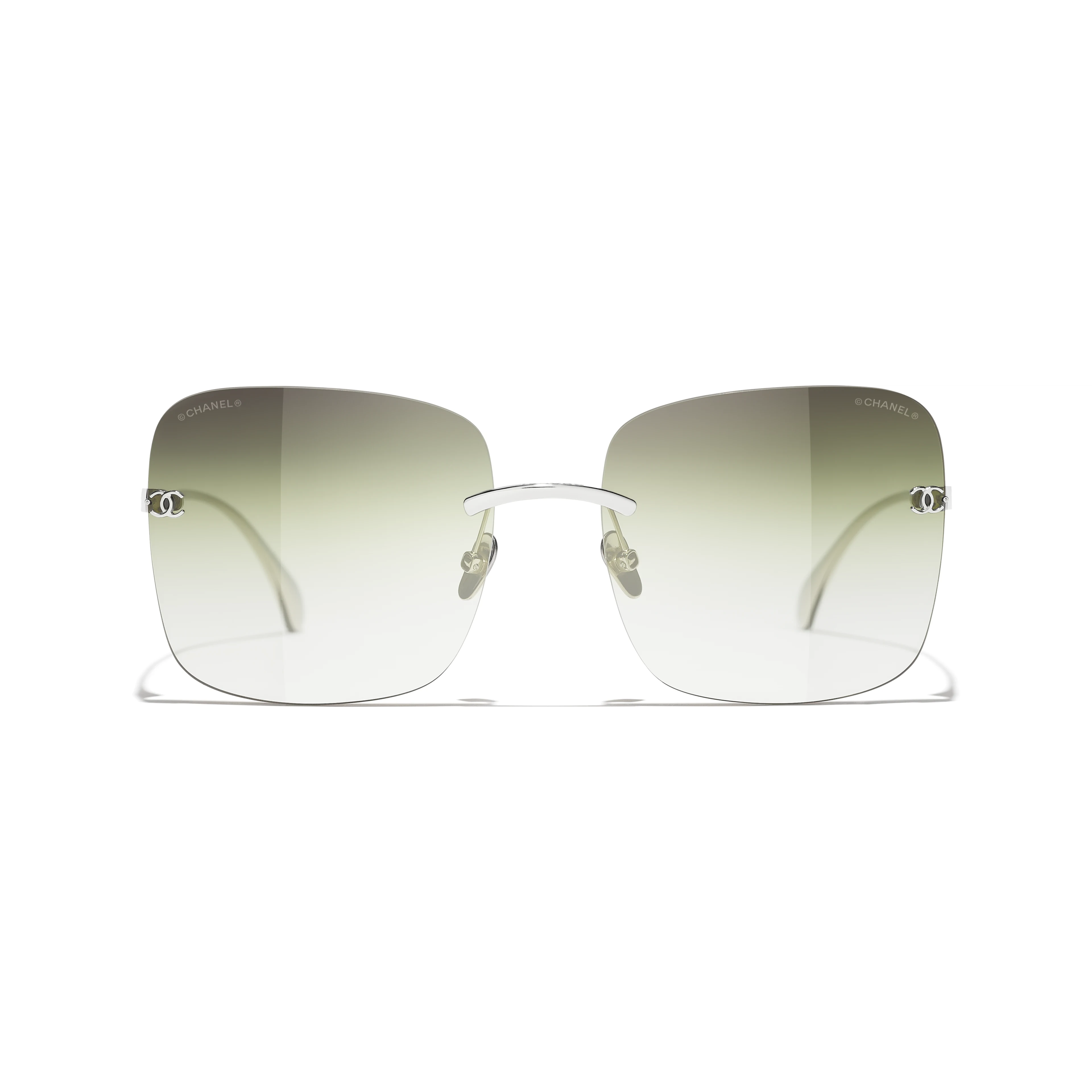 Chanel Classic Fashion Silver Titanium Women Square Sunglasses A71631 X09950 L2451