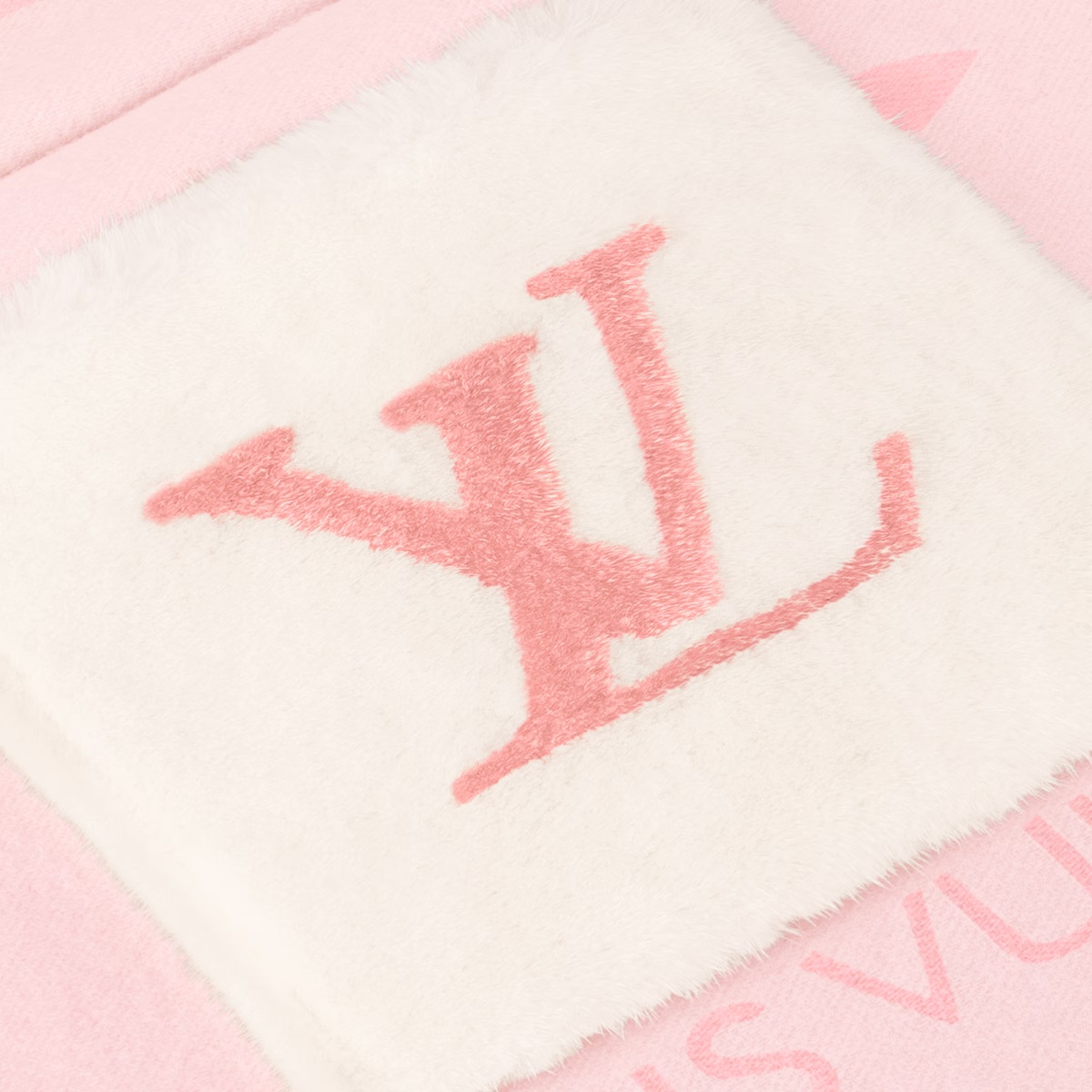 Louis Vuitton Monogram Classic Cold Reykjavik Rose Cashmere Women Sash Scarf M92569