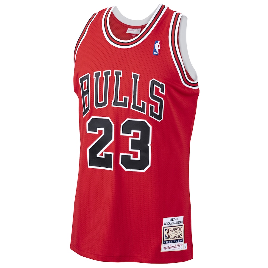 Michael Jordan Chicago Bulls Mitchell & Ness 1997/98 Classic Authentic Scarlet Men Throwback Basketball Jersey