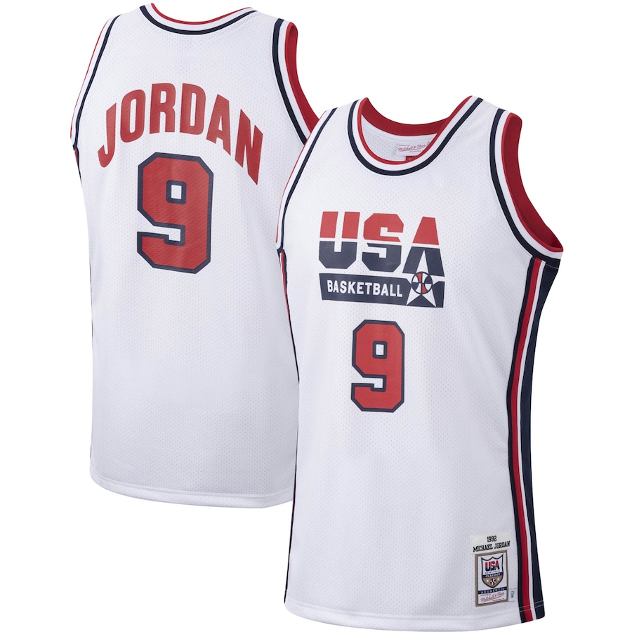 Michael Jordan USA Dream Team Mitchell & Ness 1992 Classic Authentic White Men Olympics Basketball Jersey