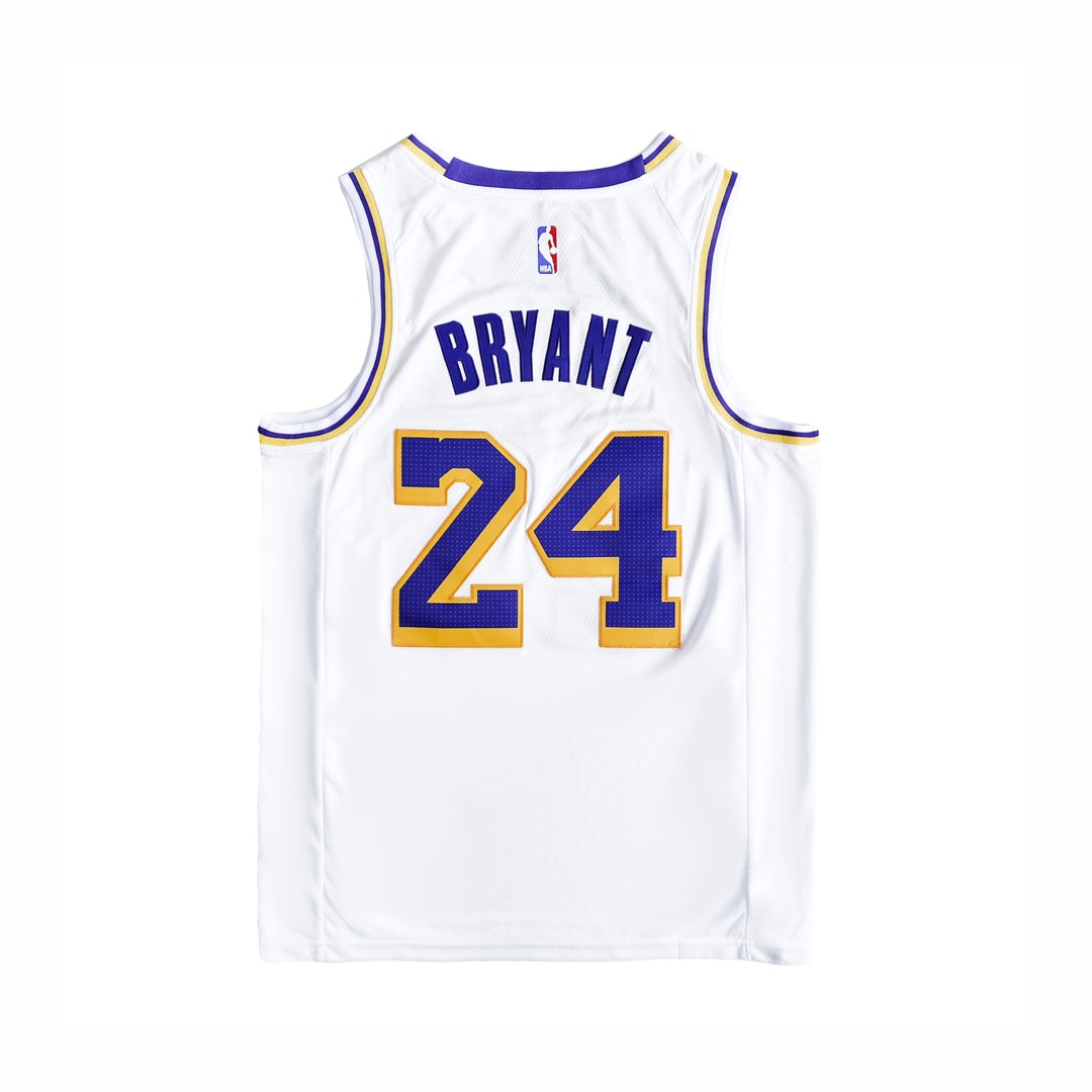 Kobe Bryant Los Angeles Lakers Nike Swingman #24 White Association Edition Unisex Basketball Jersey