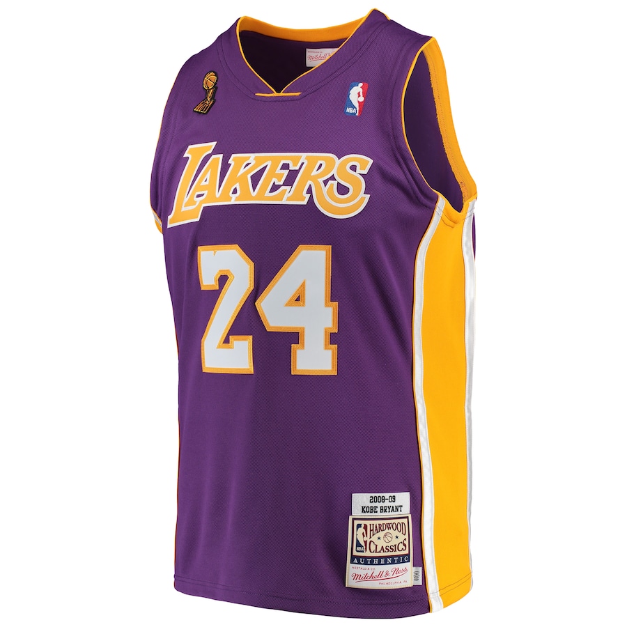 Kobe Bryant Los Angeles Lakers Mitchell & Ness 2008/09 Hardwood Classics Authentic Purple Throwback Edition Unisex Basketball Jersey