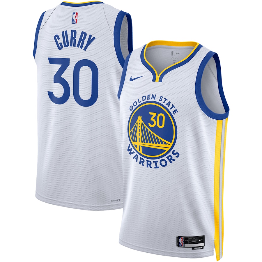 Stephen Curry Golden State Warriors Nike Swingman White Unisex Association Edition Basketball Jersey