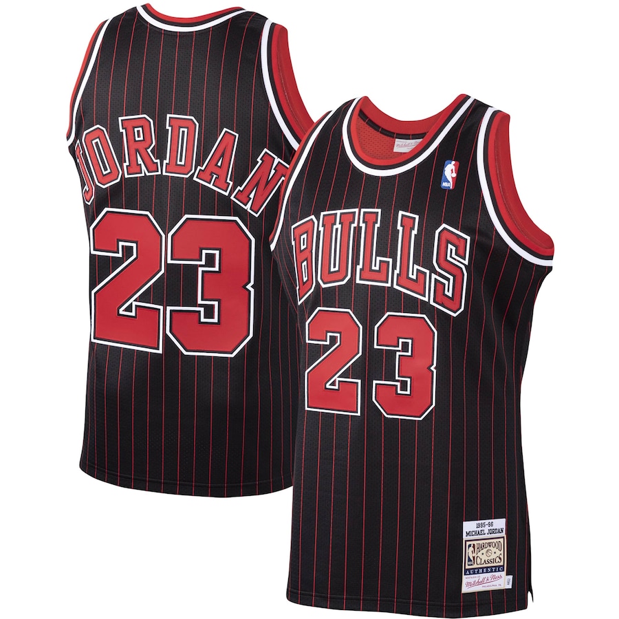 Michael Jordan Chicago Bulls Mitchell & Ness 1995/96 Classic Authentic Black Men Throwback Basketball Jersey